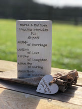 Load image into Gallery viewer, Wedding Anniversary Personalised LOVE LOG