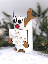 Load image into Gallery viewer, Reindeer style Santa please stop here sign