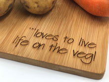 Load image into Gallery viewer, FUNNY VEGETARIAN GIFT Personalised Chopping Board