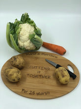 Load image into Gallery viewer, Funny Personalised Wedding Anniversary Chopping Board