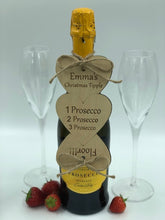 Load image into Gallery viewer, Funny personalised Christmas bottle tag (engraved with your own alcohol choice)