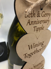 Load image into Gallery viewer, Wedding Anniversary Personalised Bottle Tag