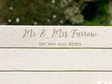 Load image into Gallery viewer, Personalised Wedding Day Signing Pallet (Guest book alternative)