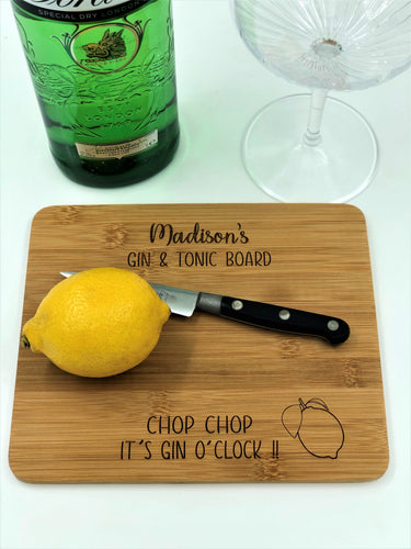 Personalised Gin Lovers Chopping Board