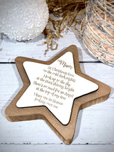 Load image into Gallery viewer, Personalised Memorial Christmas Star Decoration