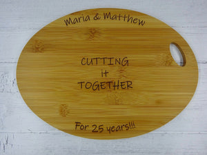 Funny Personalised Wedding Anniversary Chopping Board