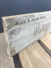 Load image into Gallery viewer, Newly Wedded Couple Rustic Pallet Sign Wedding Day Gift