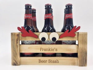 Personalised Wooden Reindeer Crate